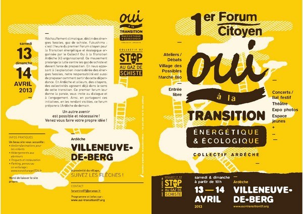 Oui à la transition énergétique à Villeneuve de berg