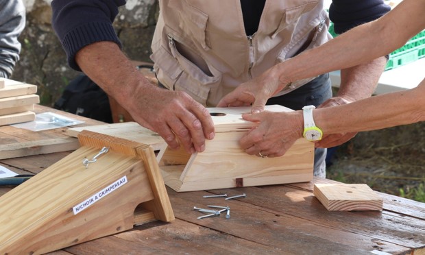 Construction nichoirs LPO PACA